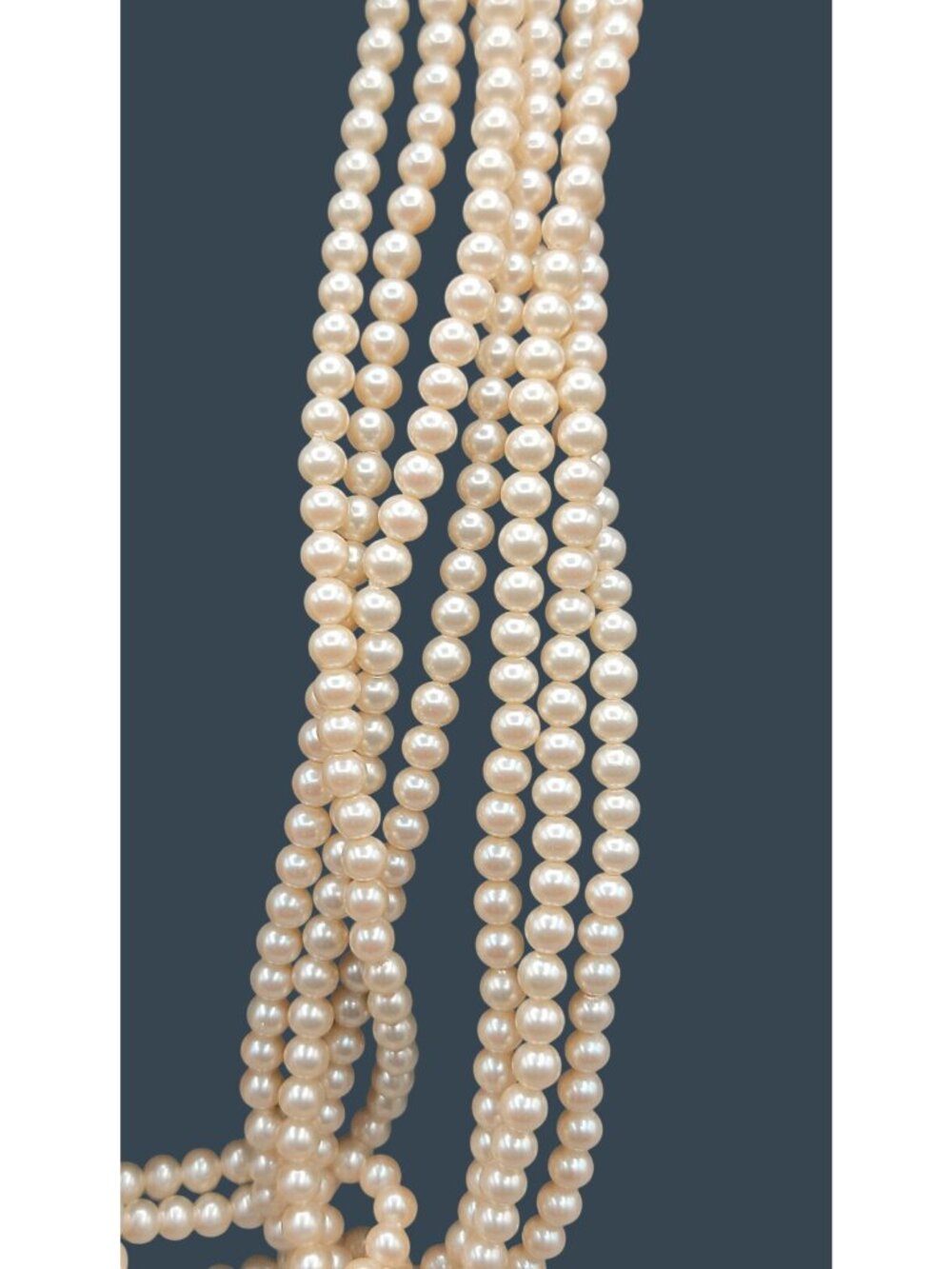 Rare Vtg Mikoshi by Danecraft Multi-strand Princesse Style Pearls Original Box - Picture 9 of 15